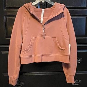 Lululemon Scuba Oversized 1/2 Zip Hoodie • Spiced Chai • XS/S